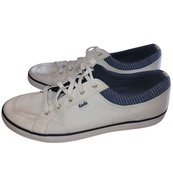 Keds Women's White Casual Sneakers 10 - Picture 1 of 6